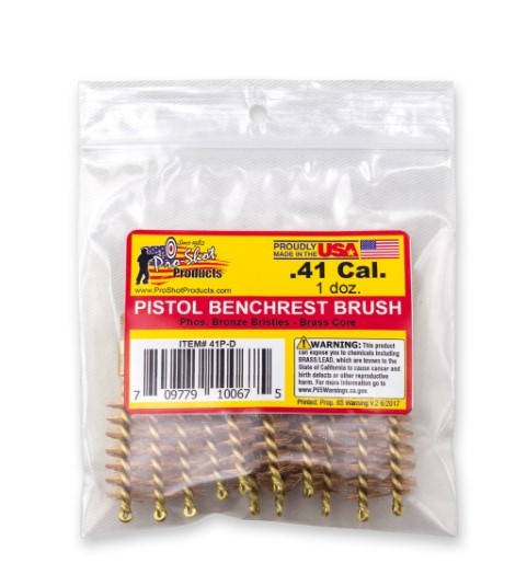 PROSHOT .41 CAL. PISTOL BRUSH - 12 QTY. BULK PACK 41P-D - Win Repeating Arms Promotion